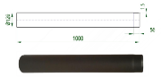 V.A.P.K. Kouřovod 120 Roura délky 1000 mm - průměr 120 mm   tl.1,5