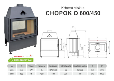 Krbová vložka KOBOK KOBOK CHOPOK 600 450 O oboustranná