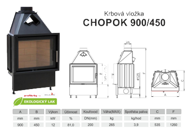 Krbová vložka KOBOK KOBOK CHOPOK 900 450