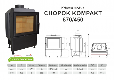 Krbová vložka KOBOK KOBOK KOMPAKT 670 450